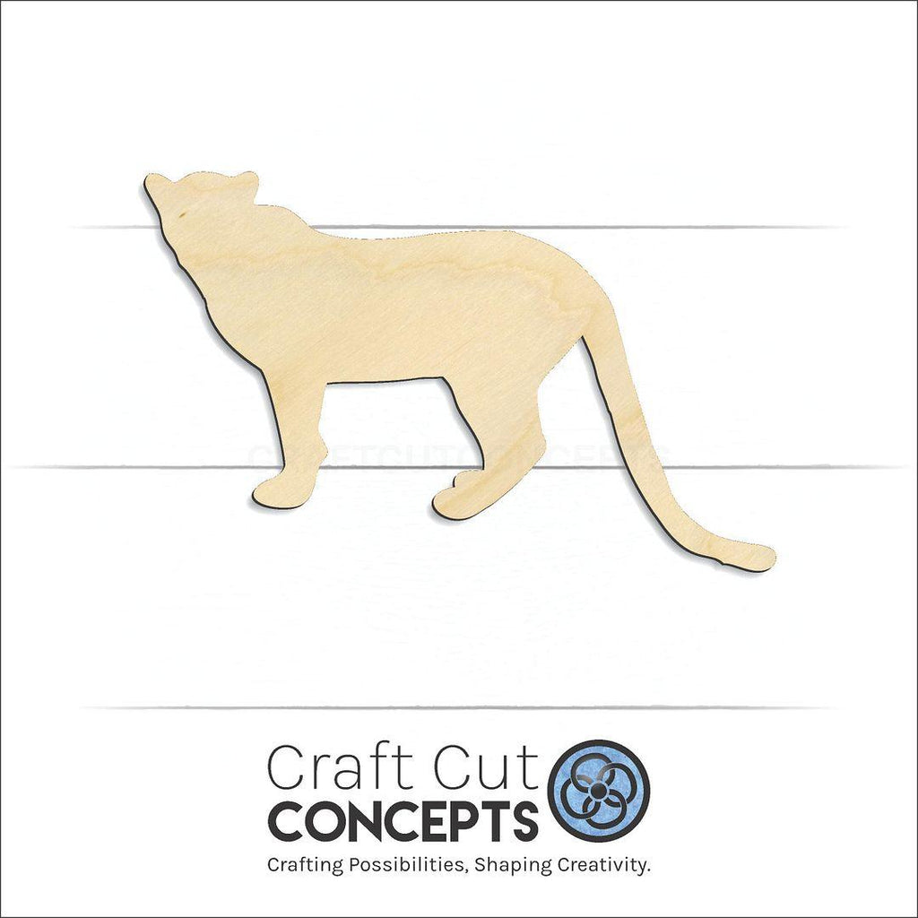 Craft Cut Concepts Logo under a wood Big Cat -3 craft shape and blank