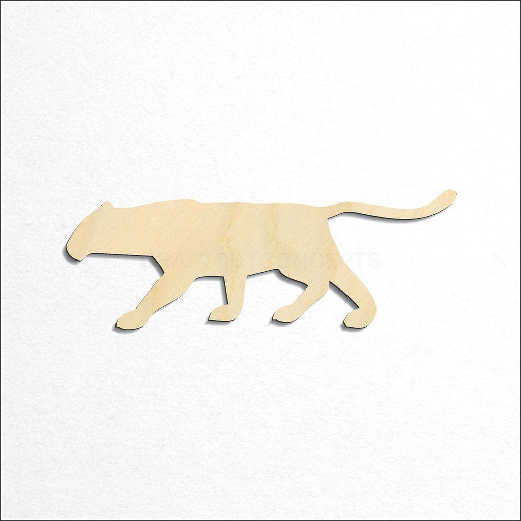 Wooden Big Cat craft shape available in sizes of 2 inch and up