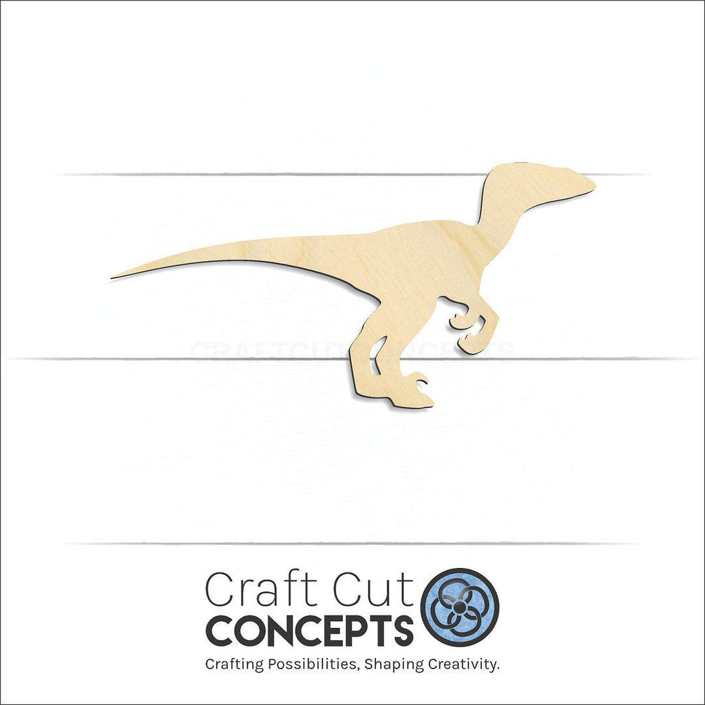 Craft Cut Concepts Logo under a wood Dinosaur -6 craft shape and blank
