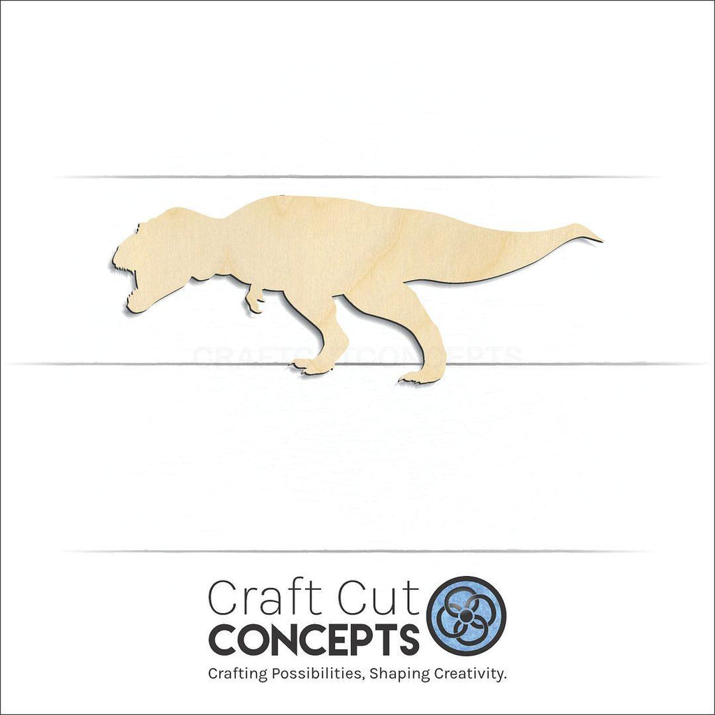 Craft Cut Concepts Logo under a wood Dinosaur -10 craft shape and blank