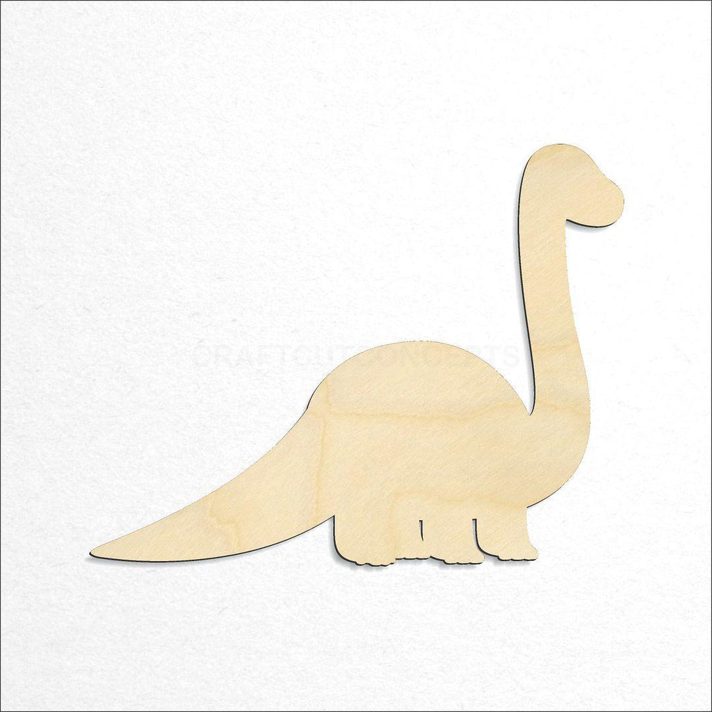 Wooden Dinosaur Baby Brontosaurus craft shape available in sizes of 2 inch and up
