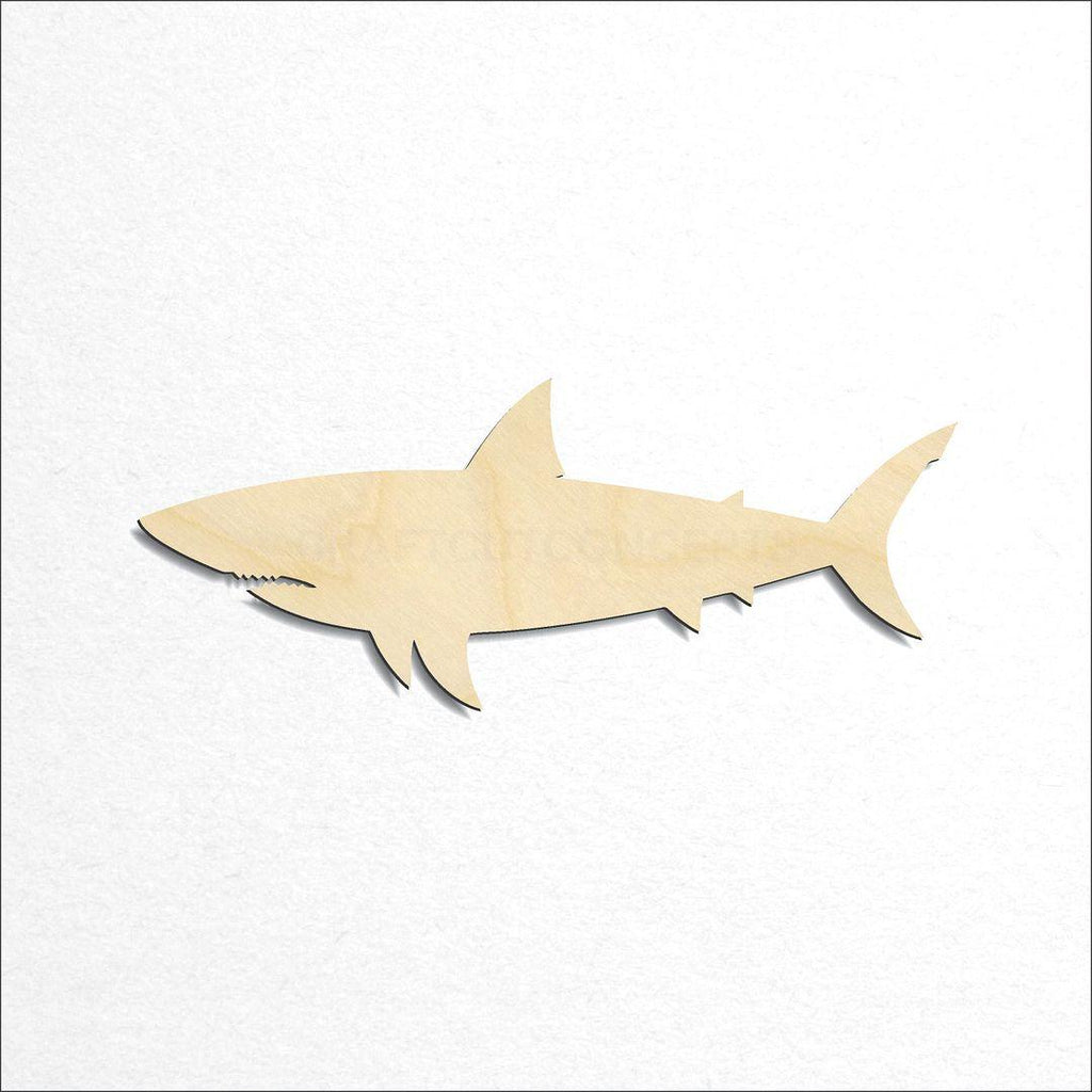 Wooden Shark -2 craft shape available in sizes of 2 inch and up