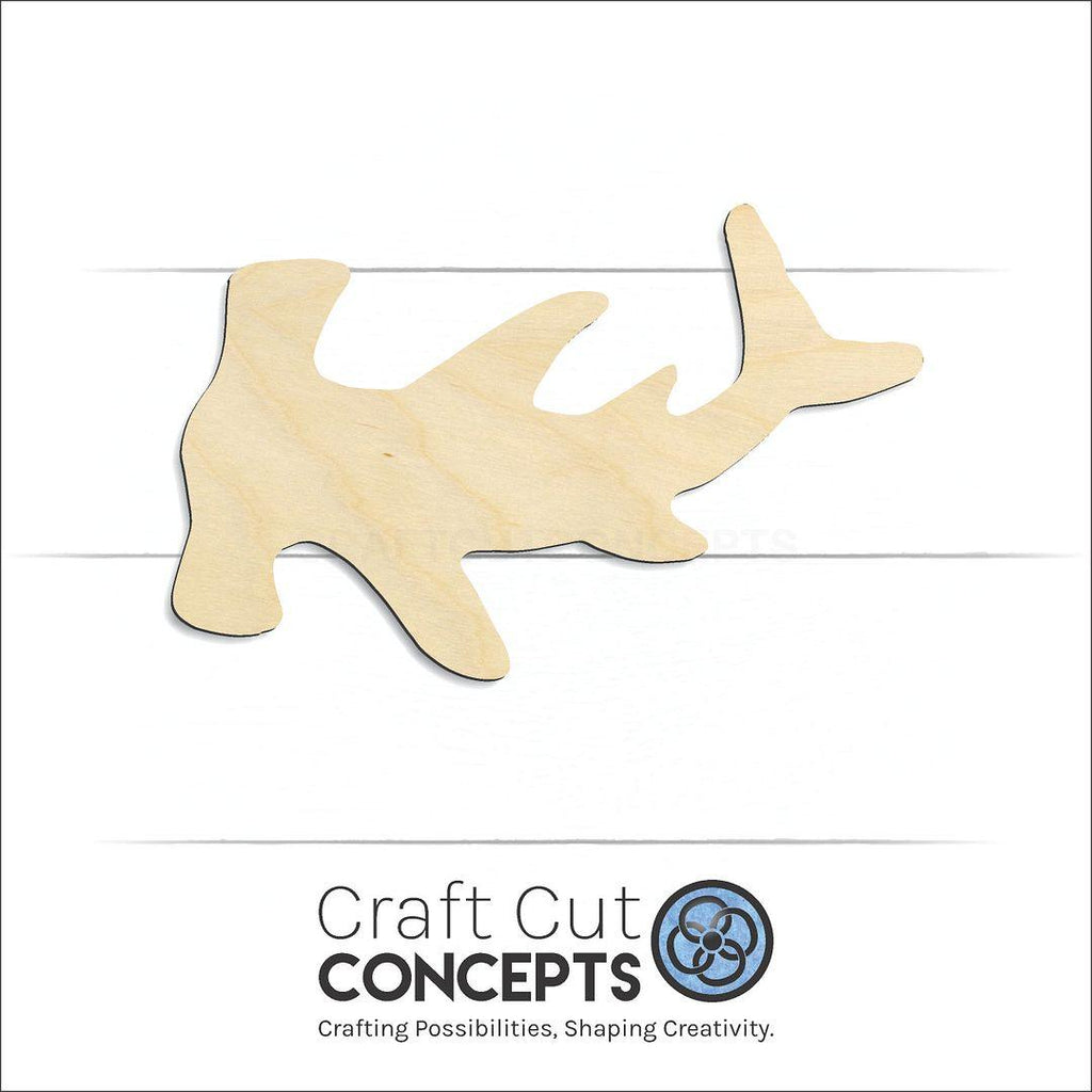 Craft Cut Concepts Logo under a wood Shark -3 craft shape and blank