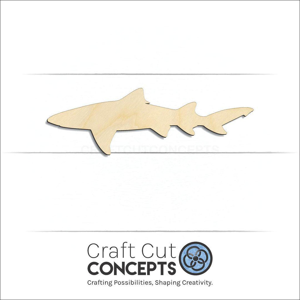 Craft Cut Concepts Logo under a wood Shark -5 craft shape and blank