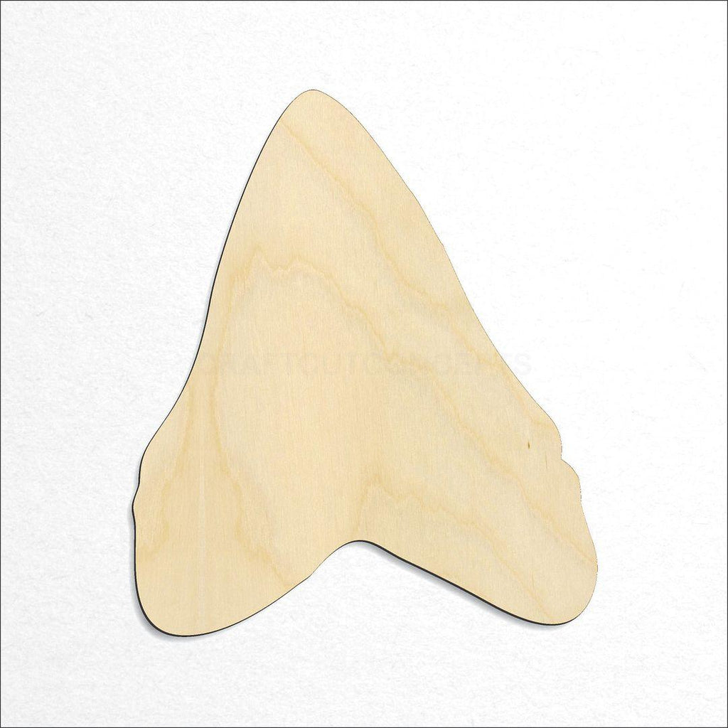 Wooden Shark Tooth craft shape available in sizes of 1 inch and up