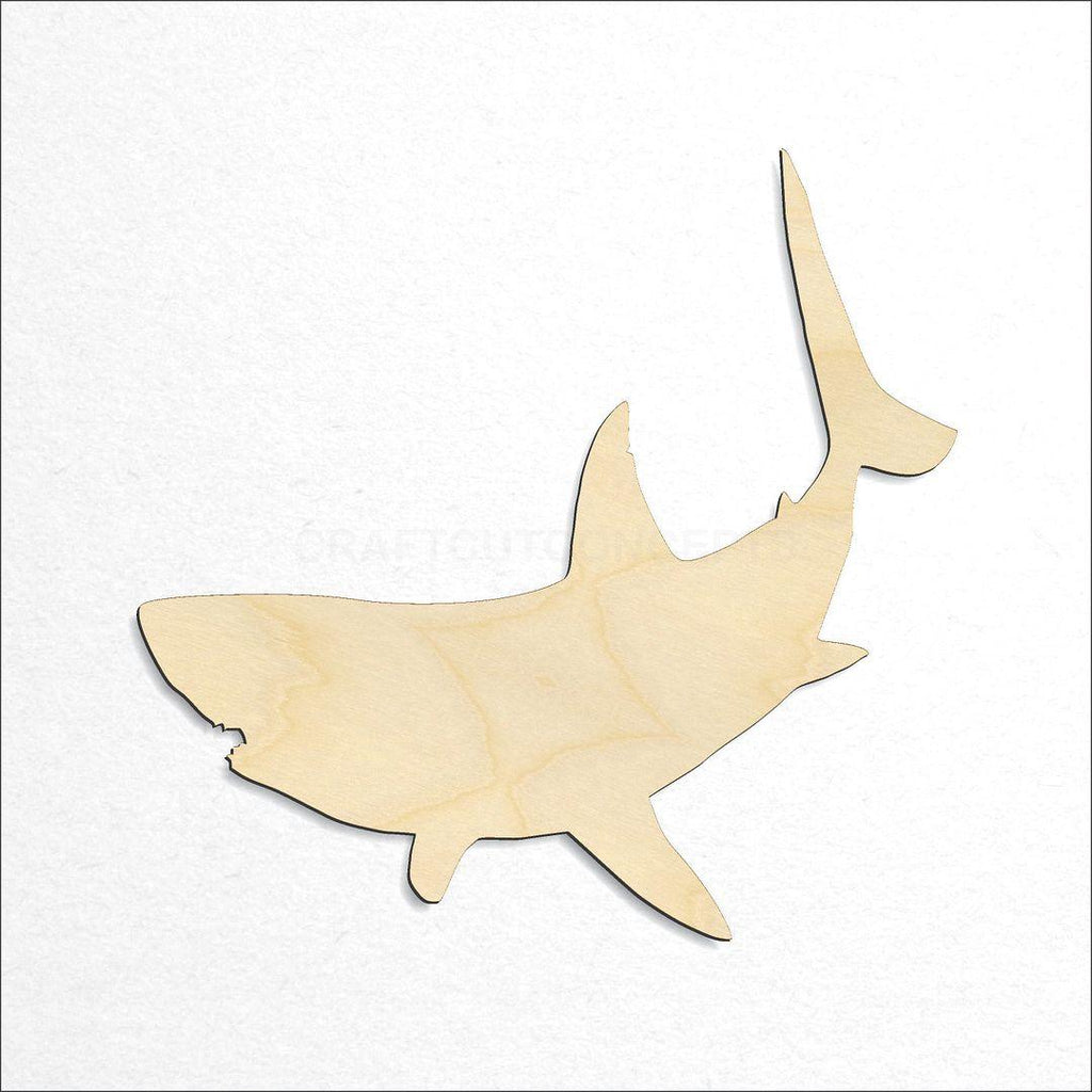 Wooden Shark-7 craft shape available in sizes of 2 inch and up