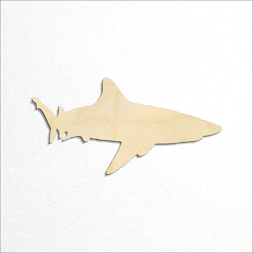 Wooden Shark craft shape available in sizes of 2 inch and up