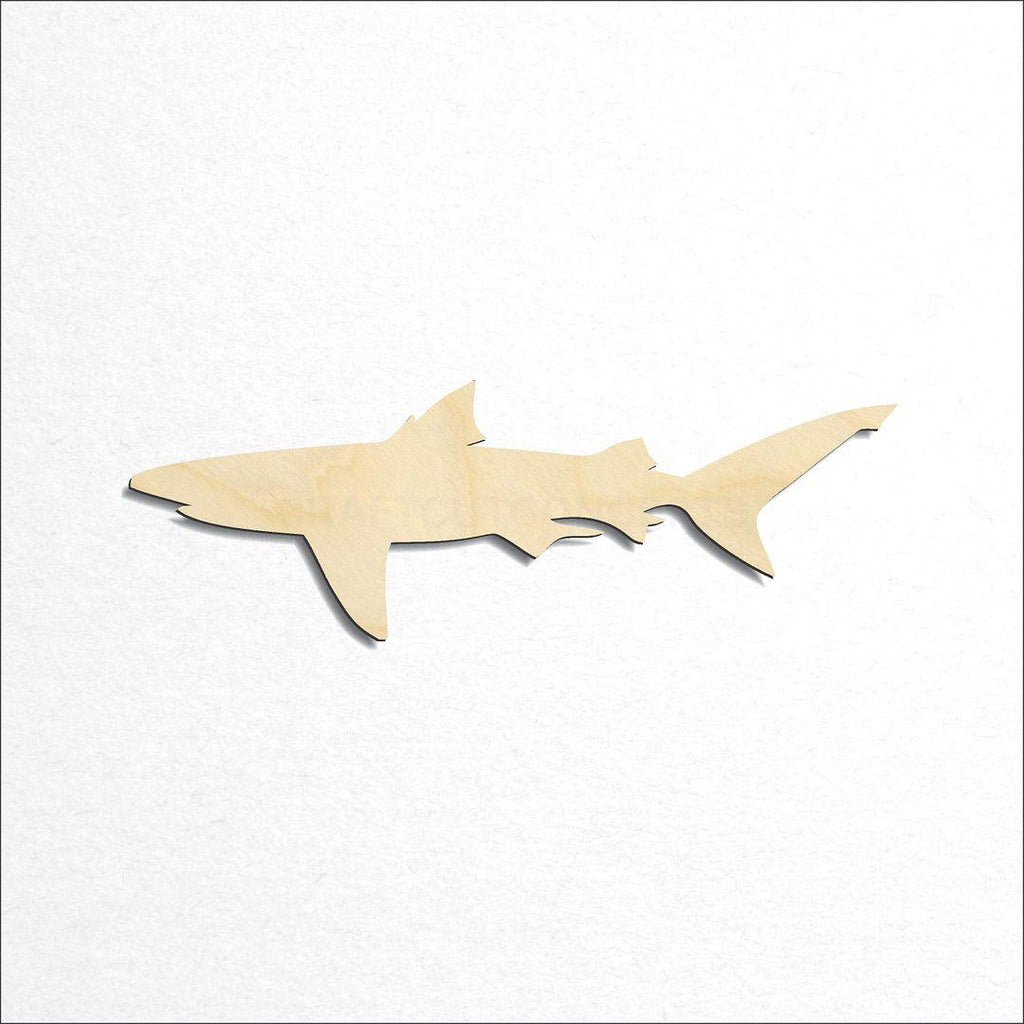 Wooden Shark craft shape available in sizes of 2 inch and up