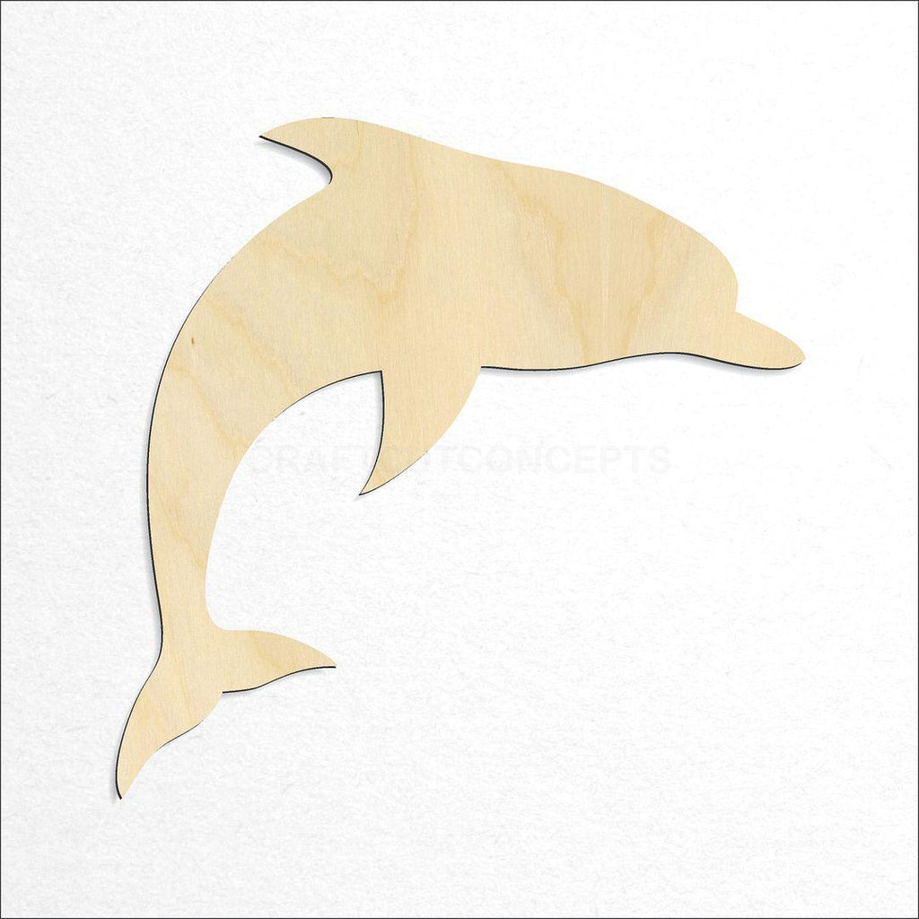 Wooden Dolphin -2 craft shape available in sizes of 1 inch and up