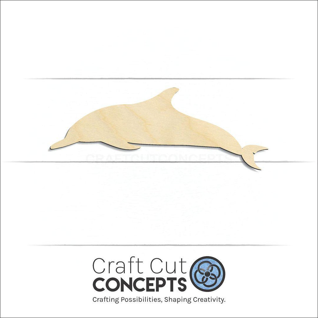 Craft Cut Concepts Logo under a wood Dolphin -3 craft shape and blank