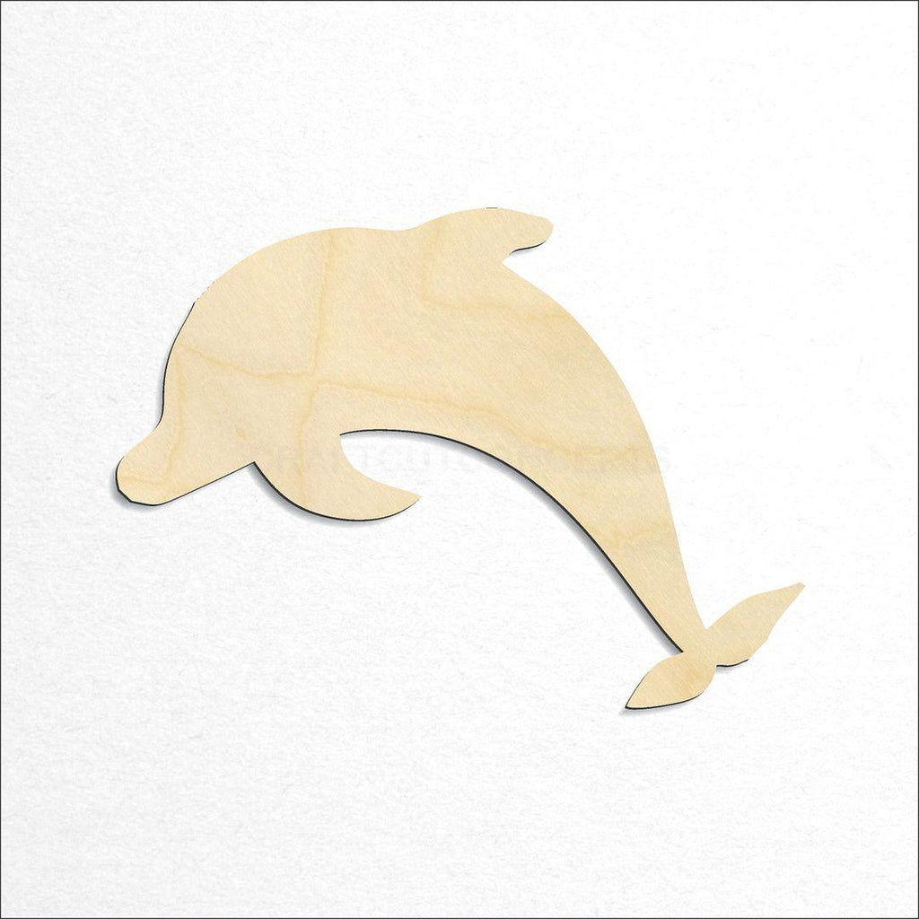 Wooden Dolphin craft shape available in sizes of 1 inch and up