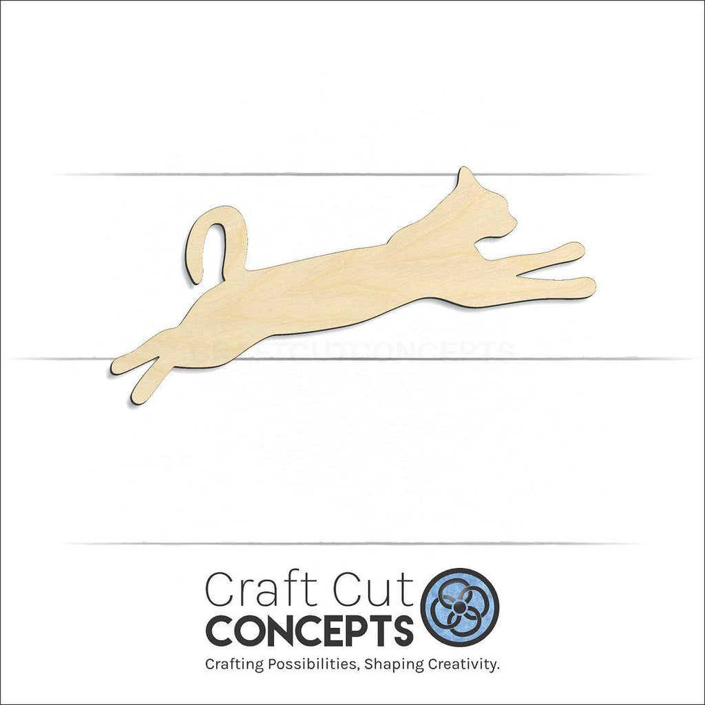 Craft Cut Concepts Logo under a wood Cat -2 craft shape and blank