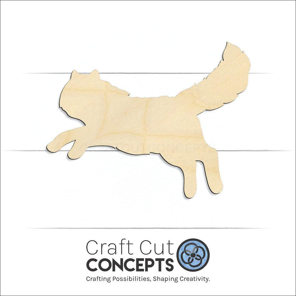 Craft Cut Concepts Logo under a wood Cat craft shape and blank