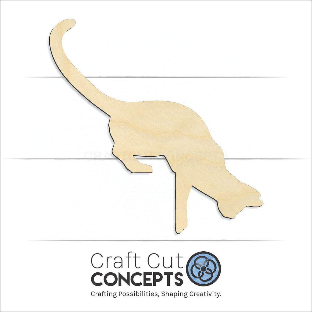 Craft Cut Concepts Logo under a wood Door Cat craft shape and blank