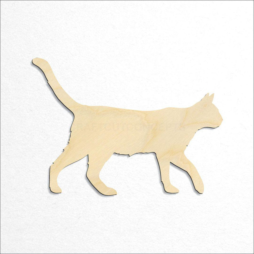 Wooden Cat craft shape available in sizes of 2 inch and up