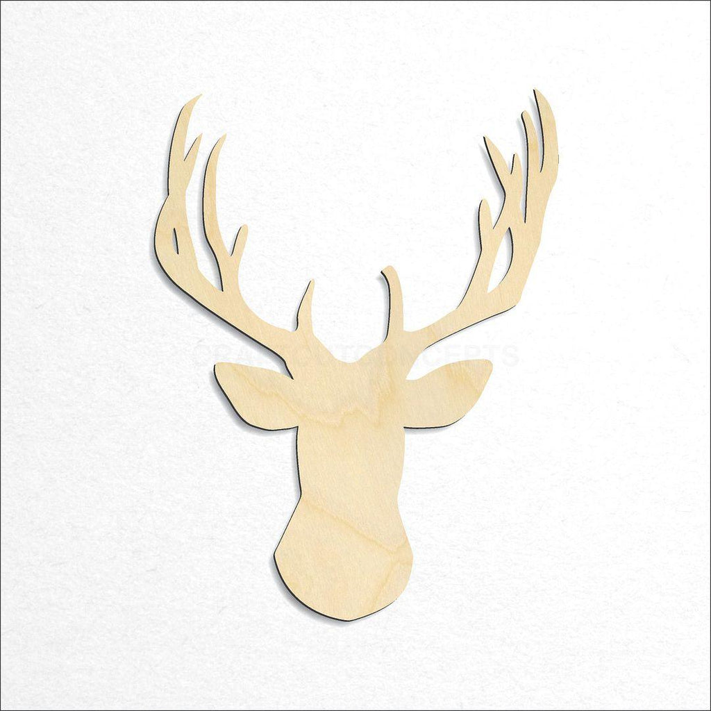 Wooden Deer Head-03 craft shape available in sizes of 3 inch and up