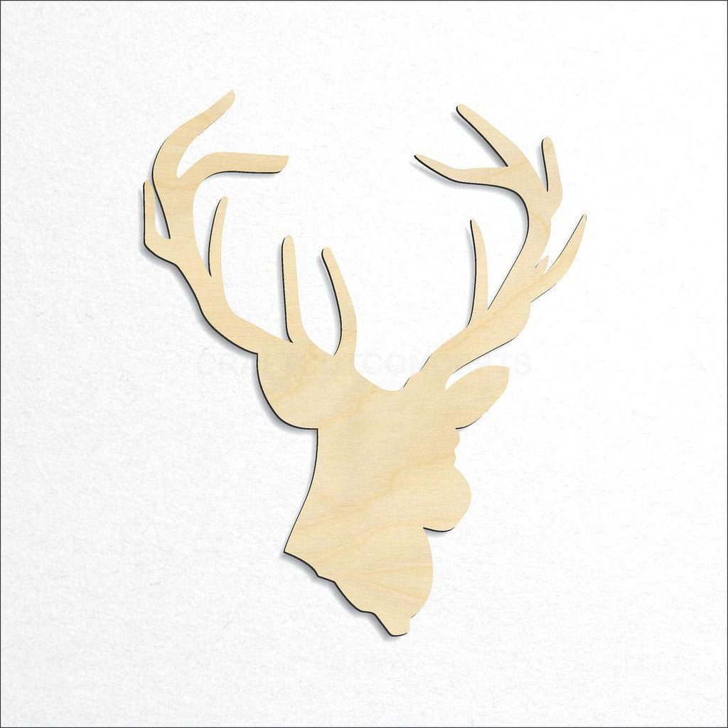 Wooden Deer Head-04 craft shape available in sizes of 3 inch and up