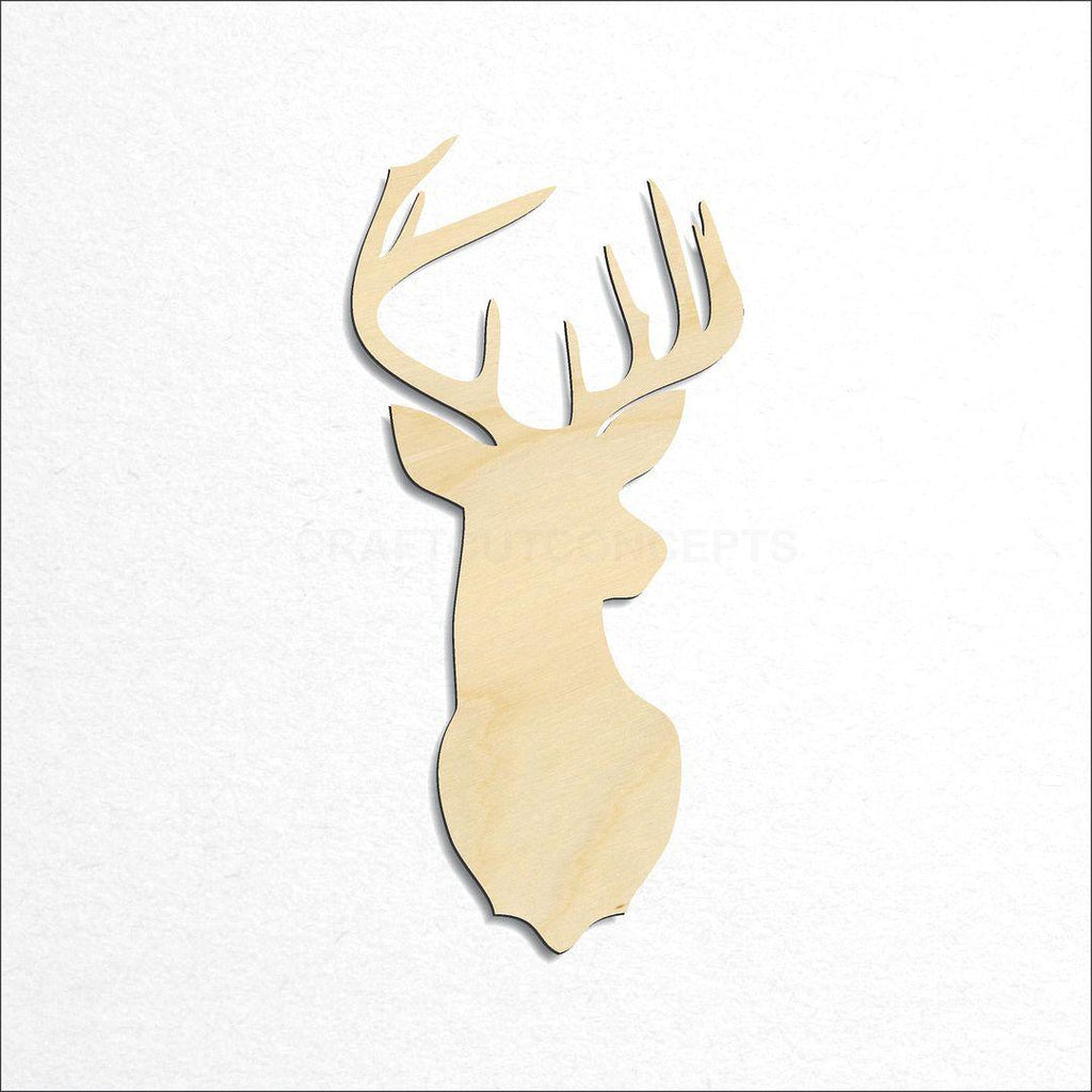 Wooden Deer Head-06 craft shape available in sizes of 3 inch and up