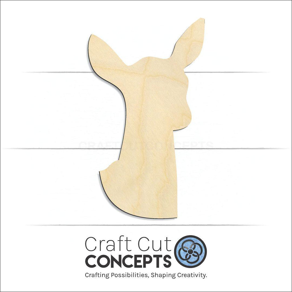 Craft Cut Concepts Logo under a wood Deer -08 craft shape and blank