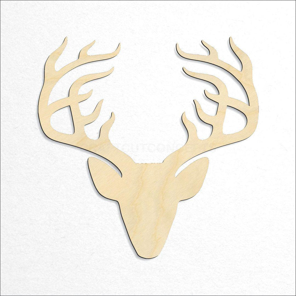 Wooden Deer Head craft shape available in sizes of 3 inch and up