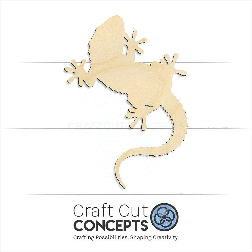 Craft Cut Concepts Logo under a wood Lizard -2 craft shape and blank