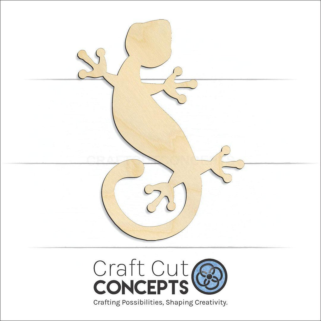 Craft Cut Concepts Logo under a wood Lizard -3 craft shape and blank