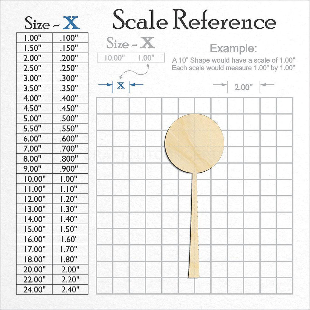 A scale and graph image showing a wood Fairy Wand craft blank