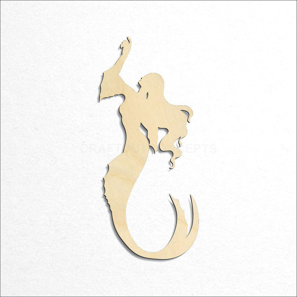 Wooden Mermaid craft shape available in sizes of 4 inch and up