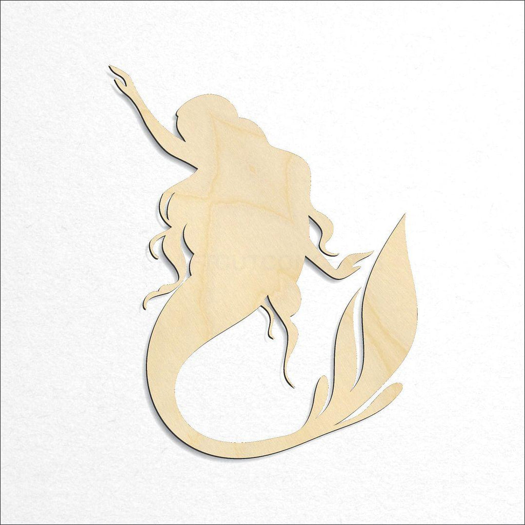 Wooden Mermaid craft shape available in sizes of 4 inch and up