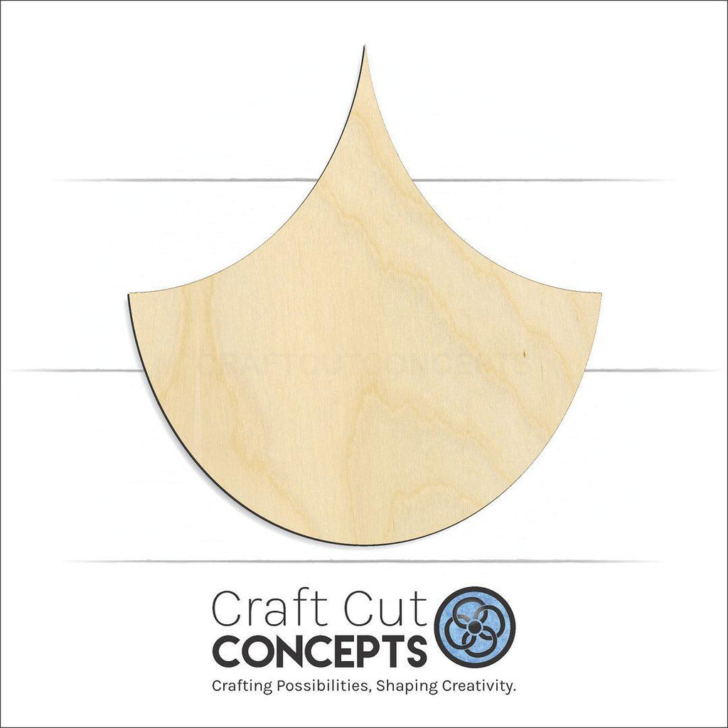 Craft Cut Concepts Logo under a wood Mermaid Scale craft shape and blank