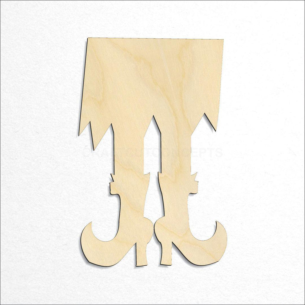 Wooden Witch Legs craft shape available in sizes of 1 inch and up