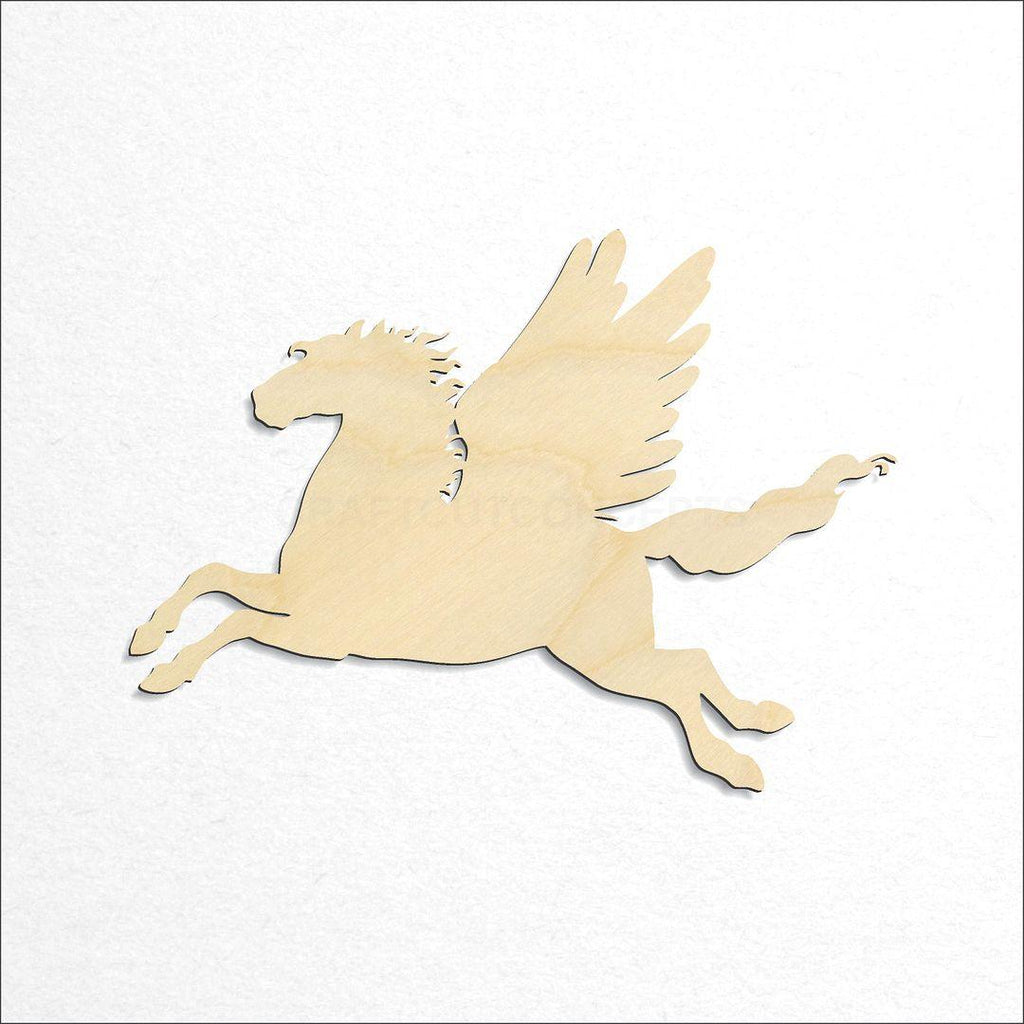Wooden Pegasus craft shape available in sizes of 3 inch and up
