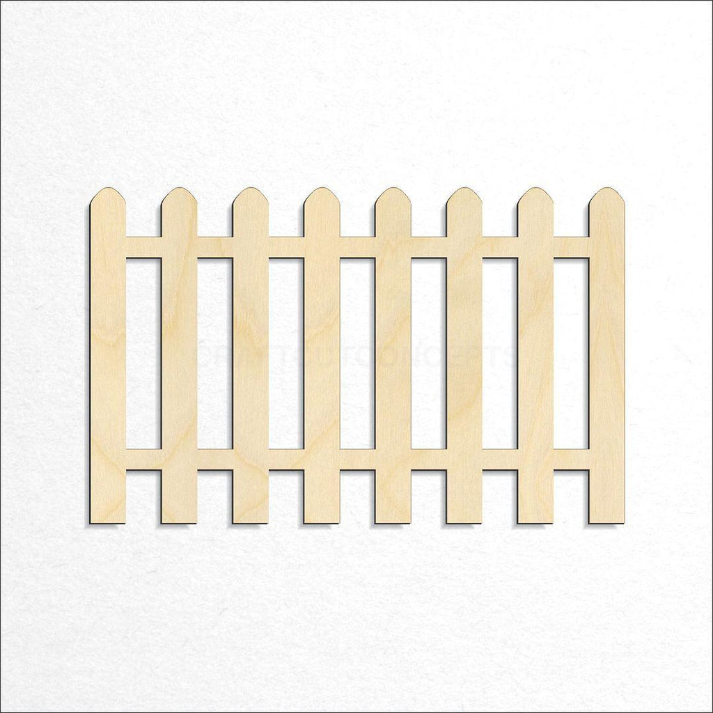 Wooden Picket Fence craft shape available in sizes of 2 inch and up