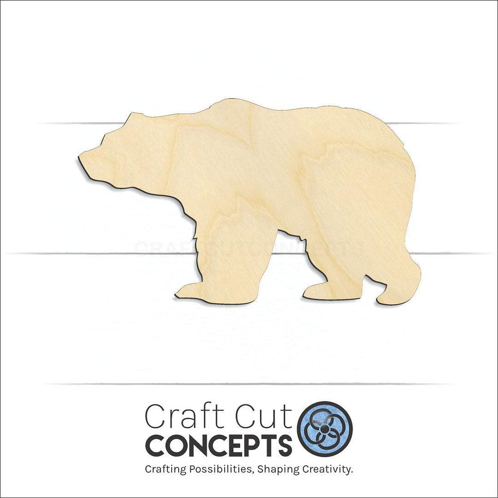 Craft Cut Concepts Logo under a wood Bear -3 craft shape and blank