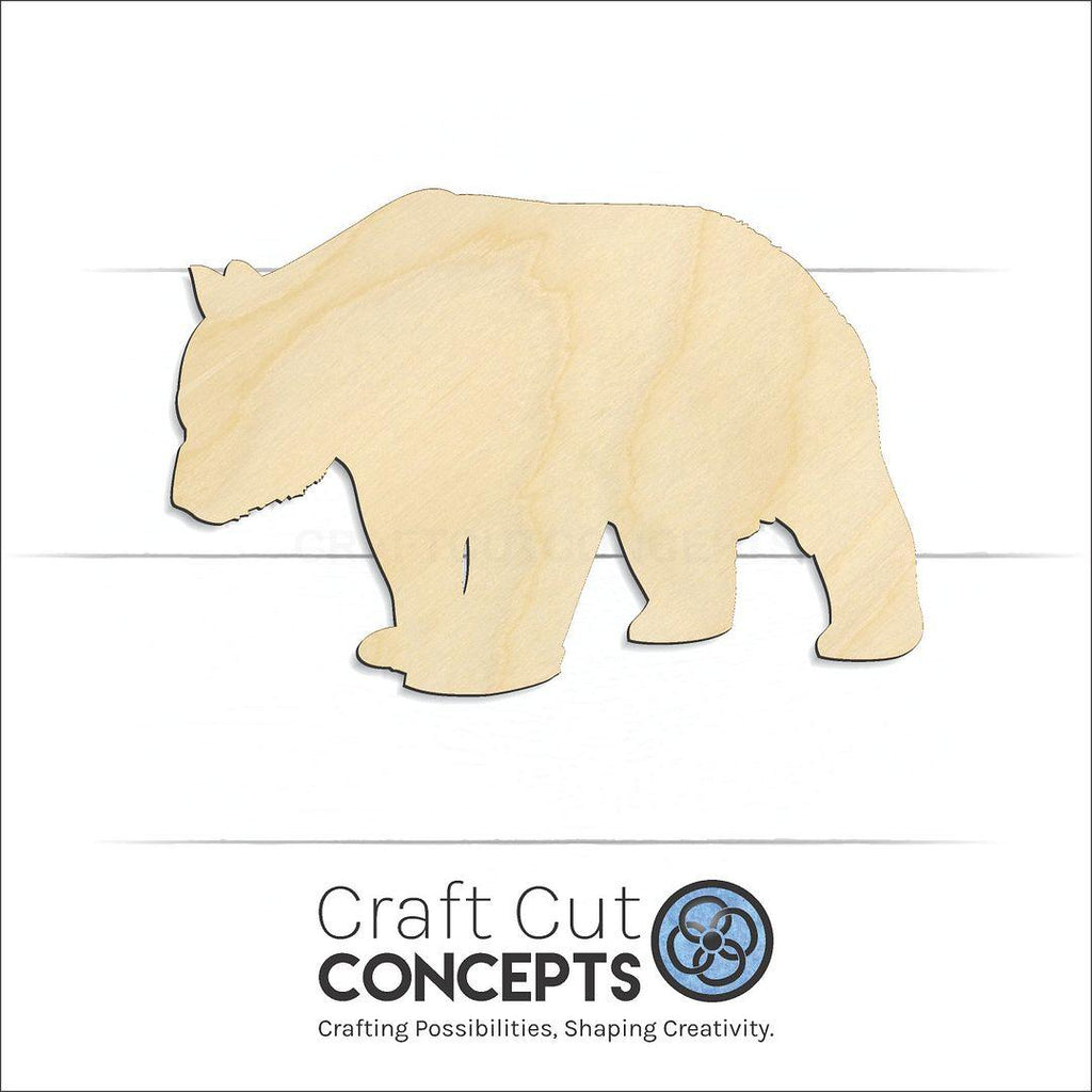 Craft Cut Concepts Logo under a wood Panda Bear craft shape and blank