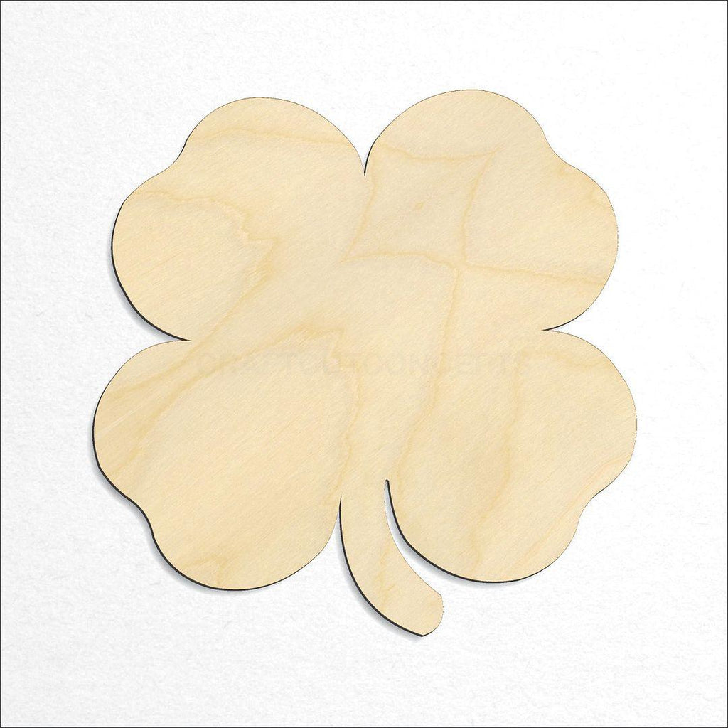 Wooden Clover craft shape available in sizes of 2 inch and up