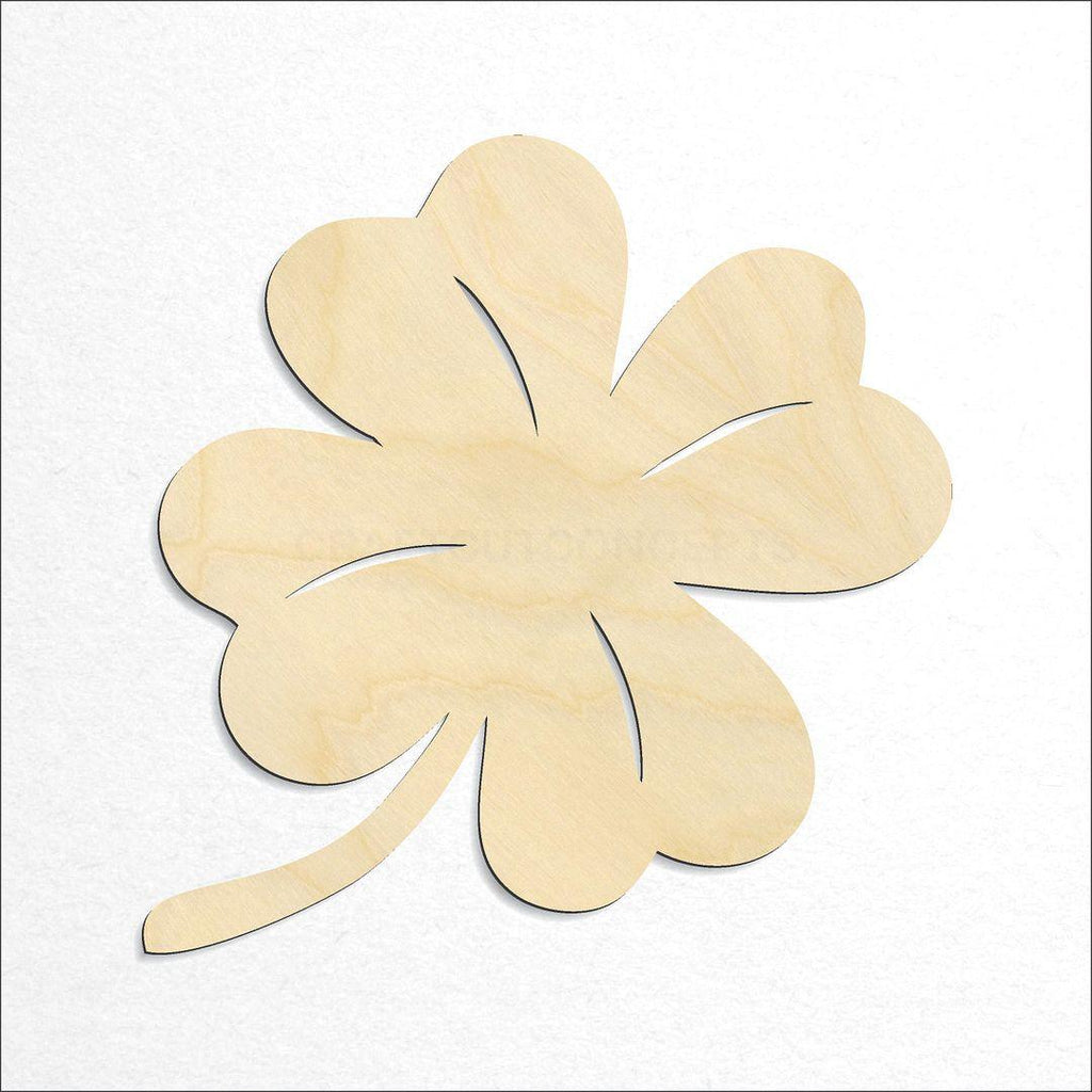 Wooden Clover craft shape available in sizes of 2 inch and up