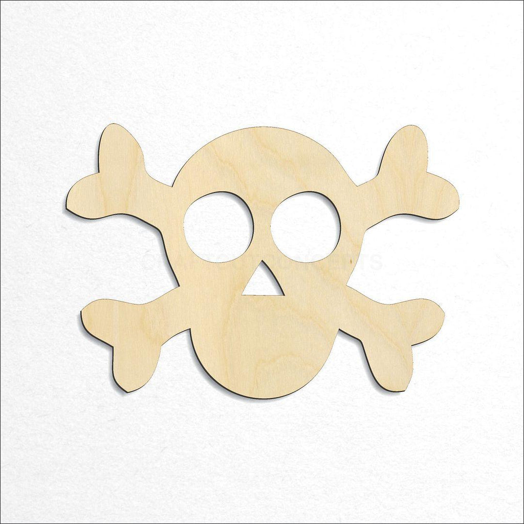 Wooden Skull craft shape available in sizes of 2 inch and up