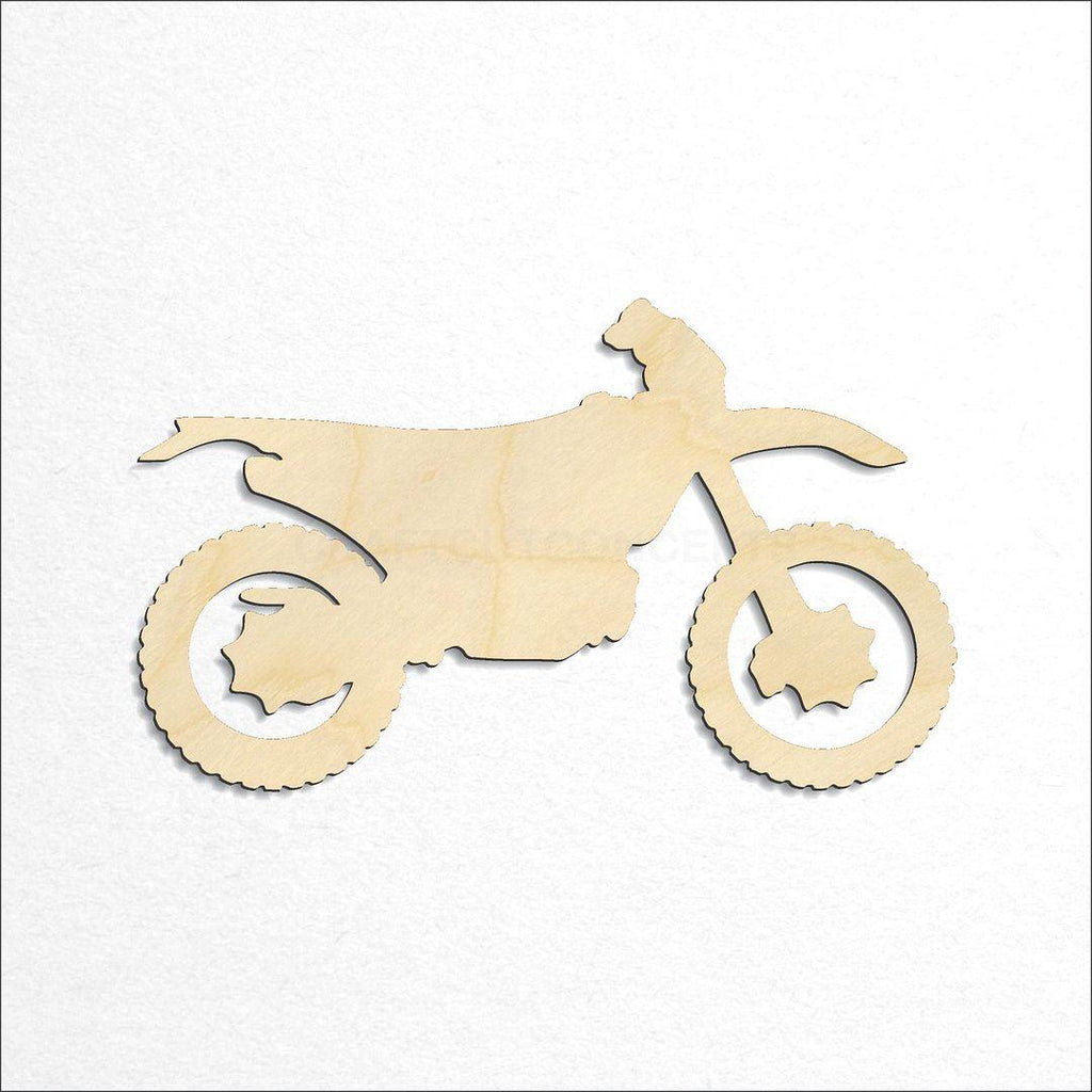 Wooden Dirt Bike craft shape available in sizes of 3 inch and up