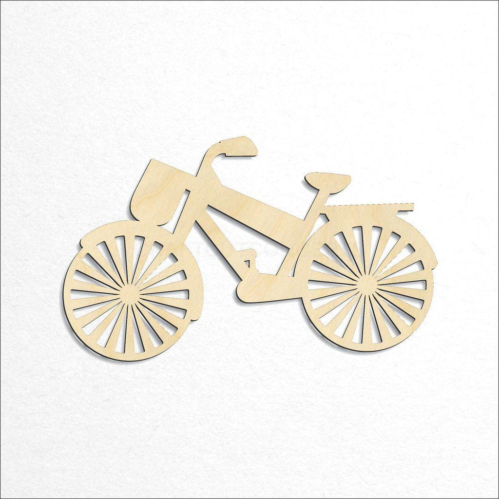 Wooden Bike with Basket craft shape available in sizes of 3 inch and up
