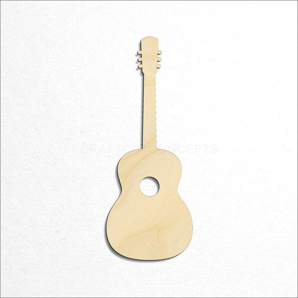 Wooden Acustic Guitar craft shape available in sizes of 2 inch and up