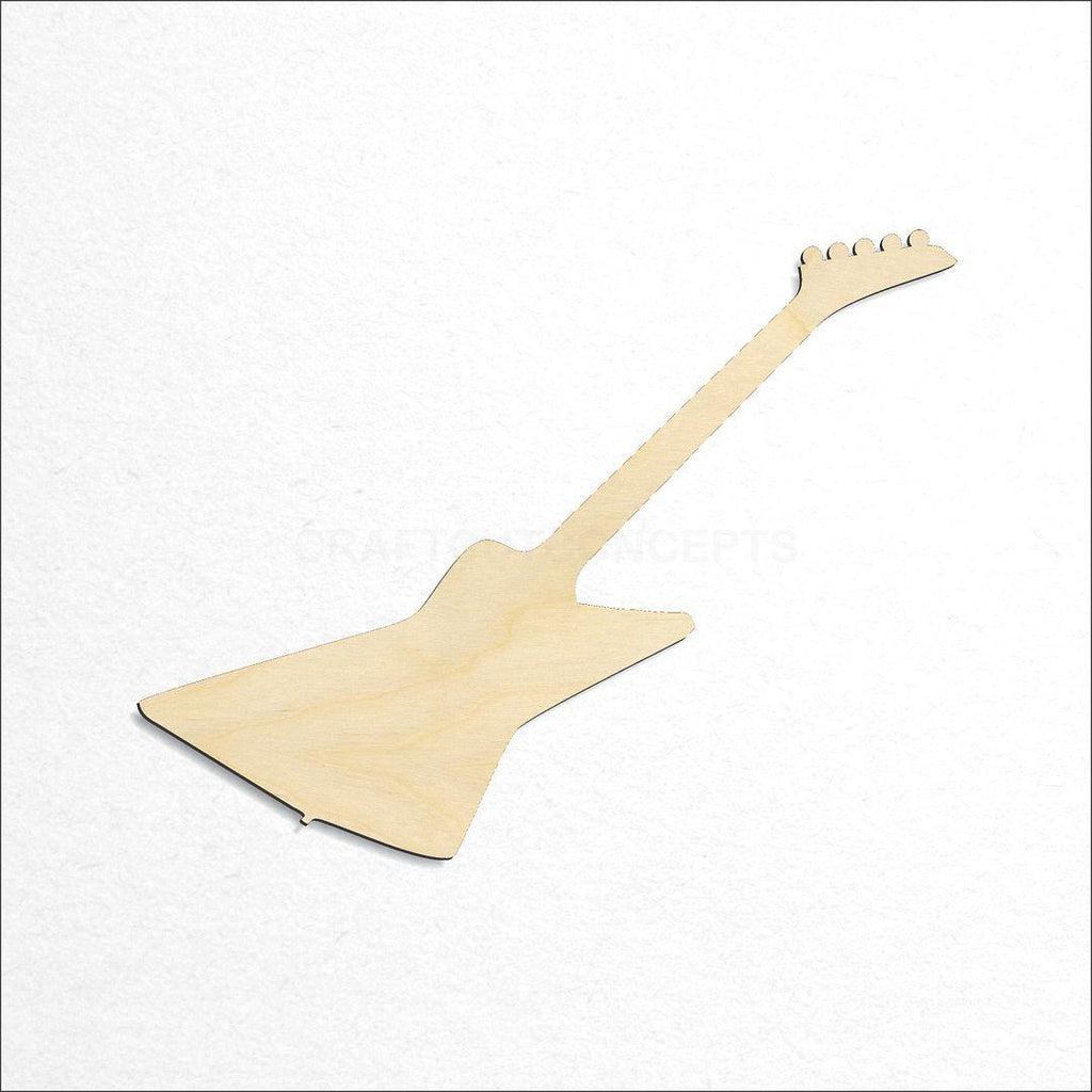 Wooden Electric Guitar 2 craft shape available in sizes of 3 inch and up