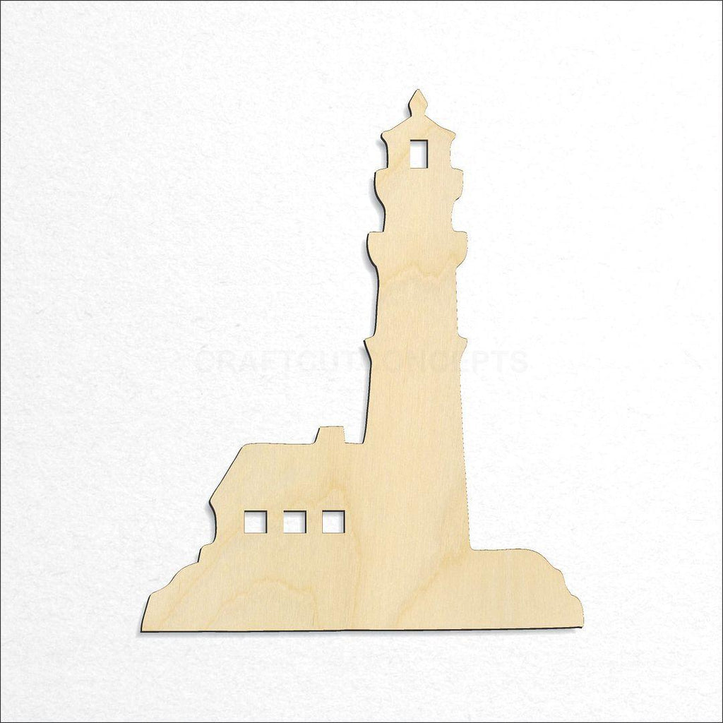 Wooden Light house craft shape available in sizes of 1 inch and up