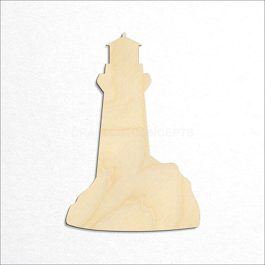 Wooden Light house craft shape available in sizes of 1 inch and up