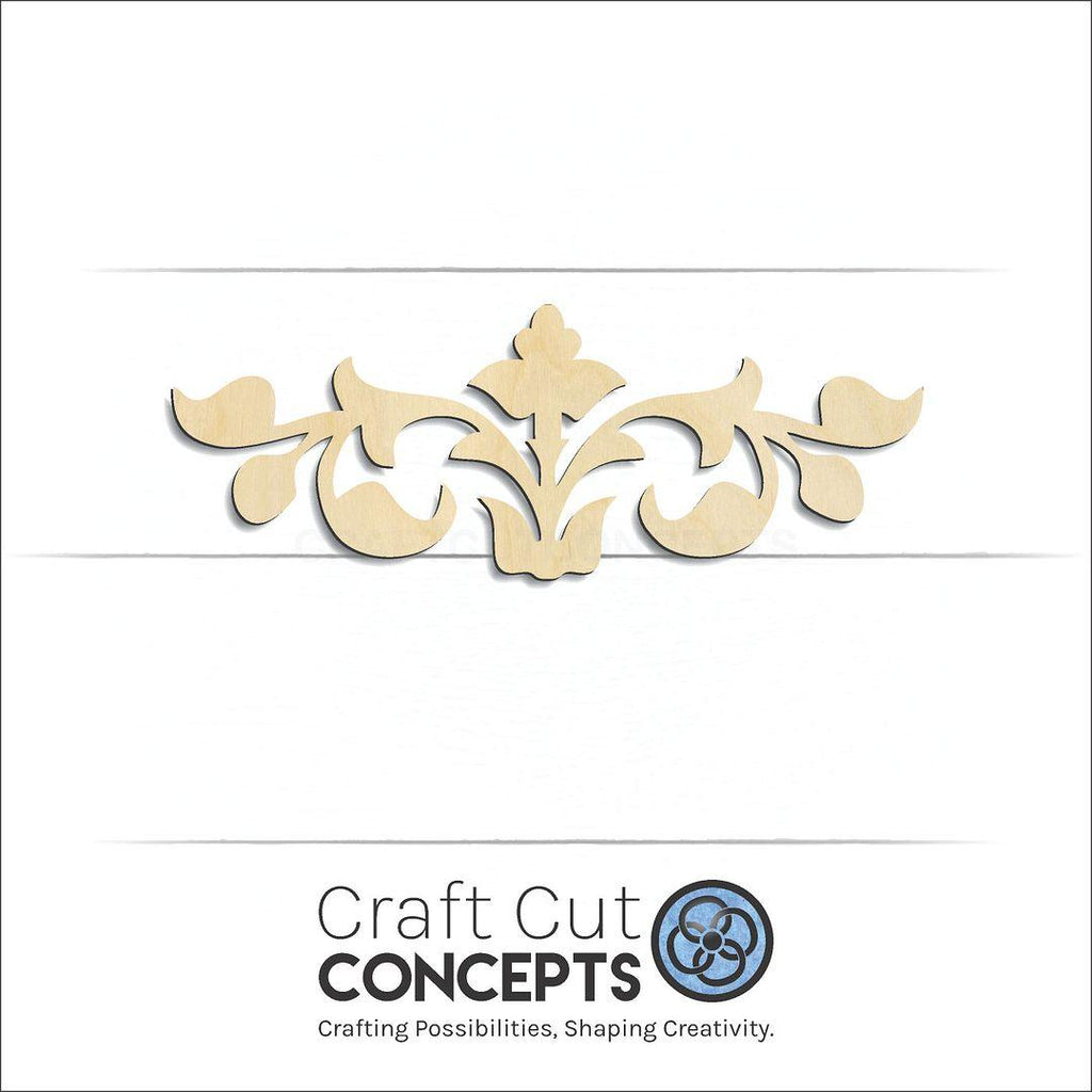 Craft Cut Concepts Logo under a wood Deco Border craft shape and blank