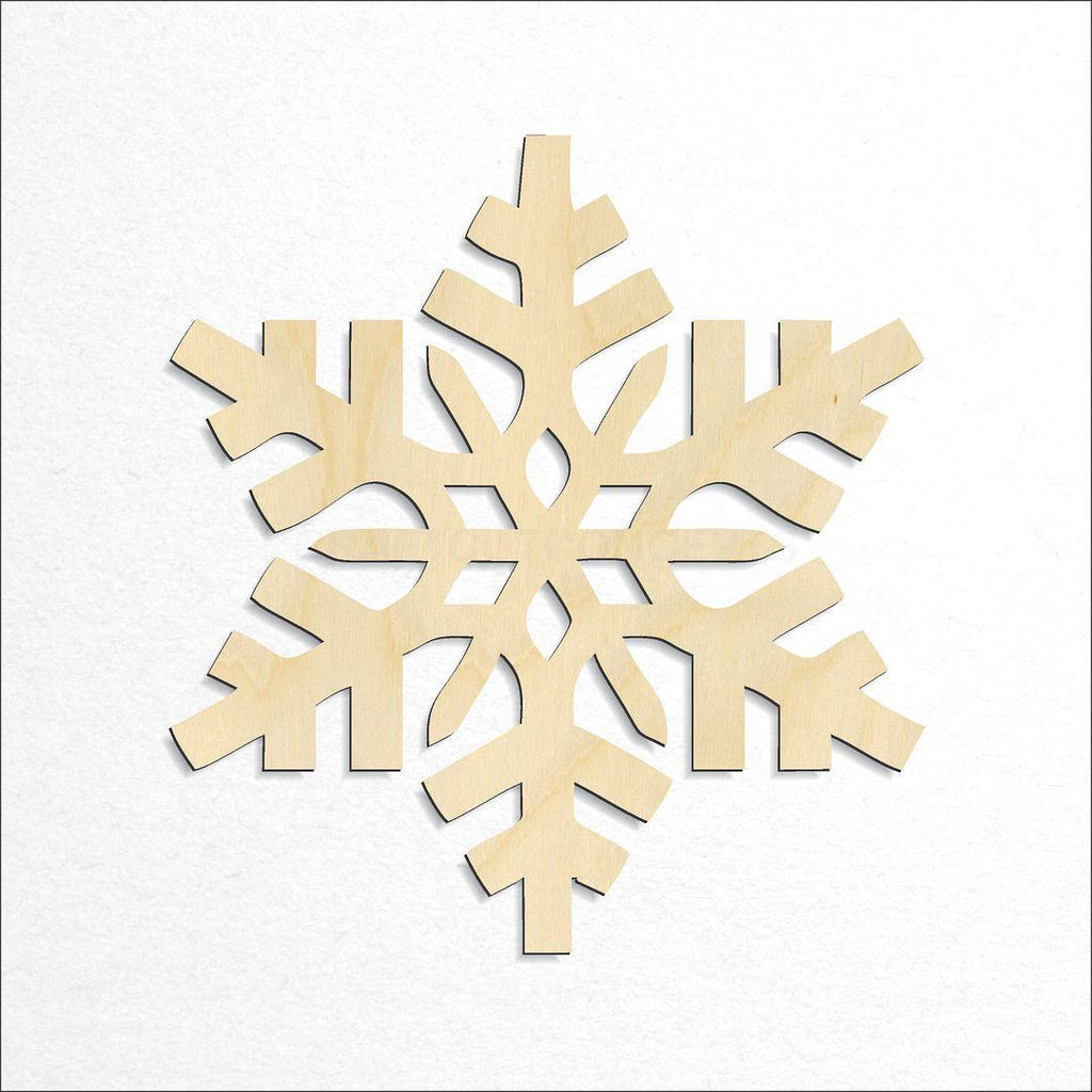 Wooden Snowflake craft shape available in sizes of 2 inch and up