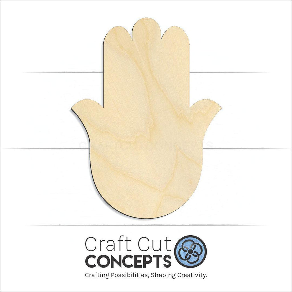 Craft Cut Concepts Logo under a wood Hand craft shape and blank