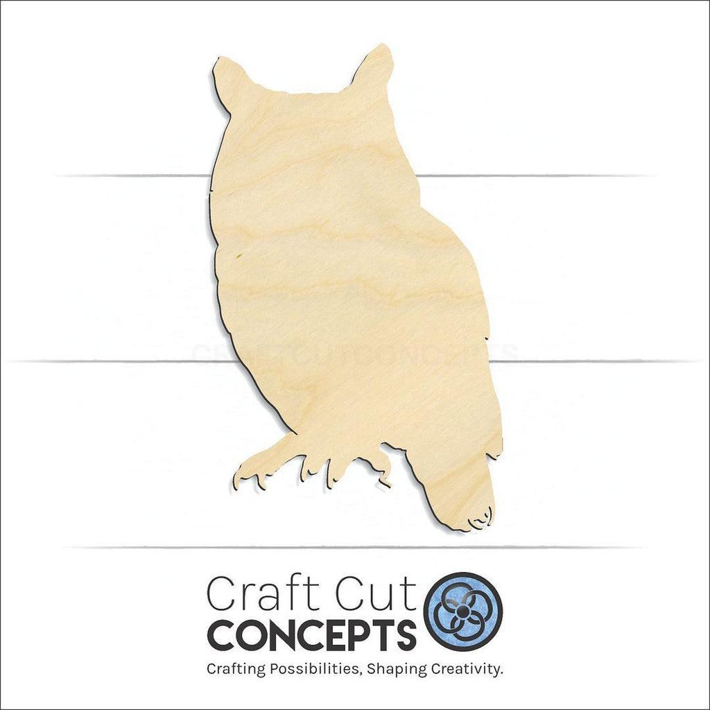 Craft Cut Concepts Logo under a wood Owl -2 craft shape and blank