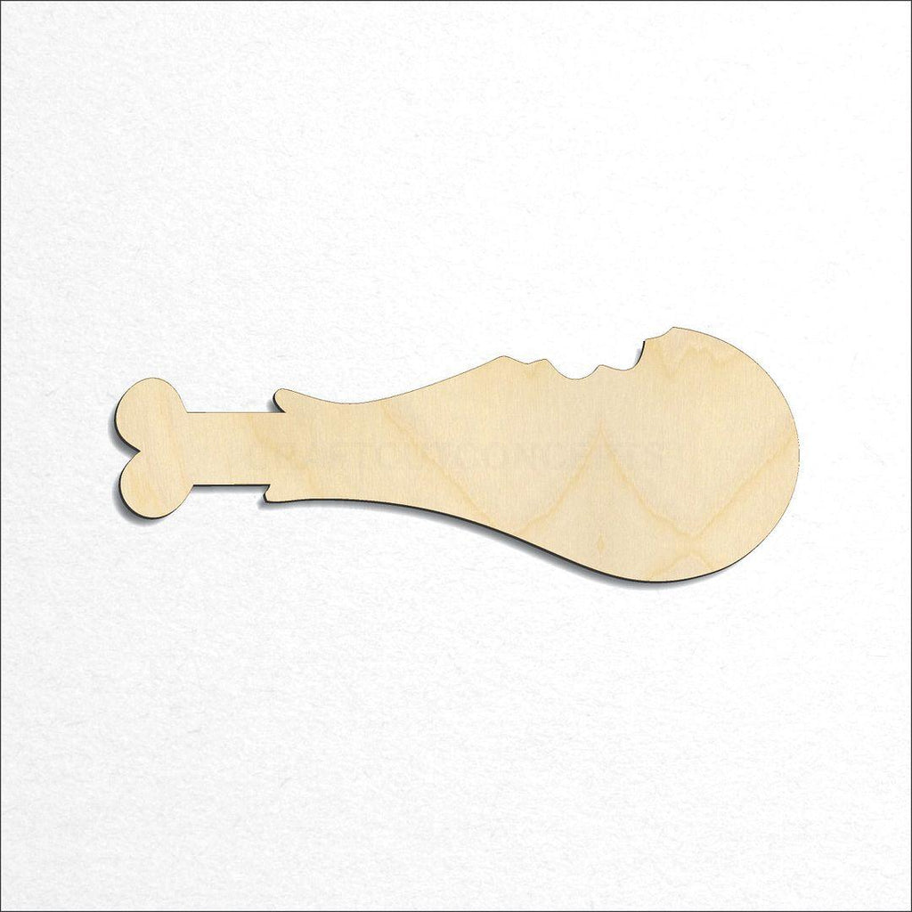 Wooden Turkey Leg craft shape available in sizes of 2 inch and up