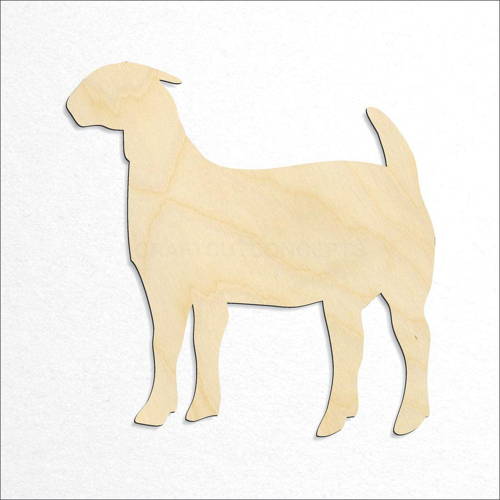 Wooden Goat -3 craft shape available in sizes of 2 inch and up